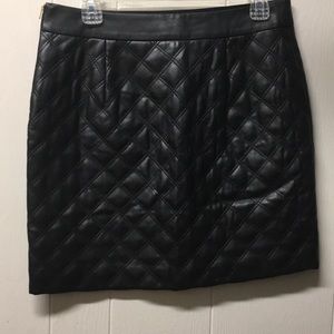 Banana Republic Vegan Leather Above the Knee Skirt